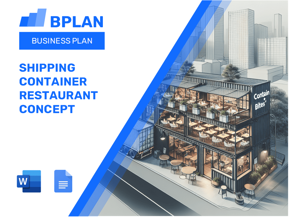 Shipping Container Restaurant Concept Business Plan