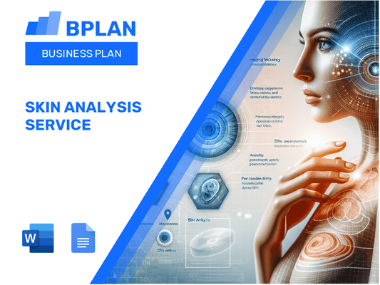 Plano de negócios de serviço de análise de pele