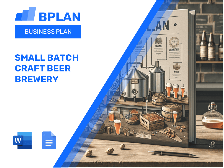 Plano de negócios de cervejaria de cerveja artesanal pequena em lote