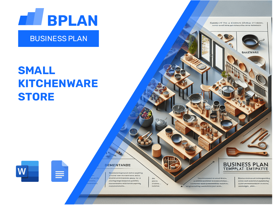 Plano de negócios de pequenas lojas de cozinha