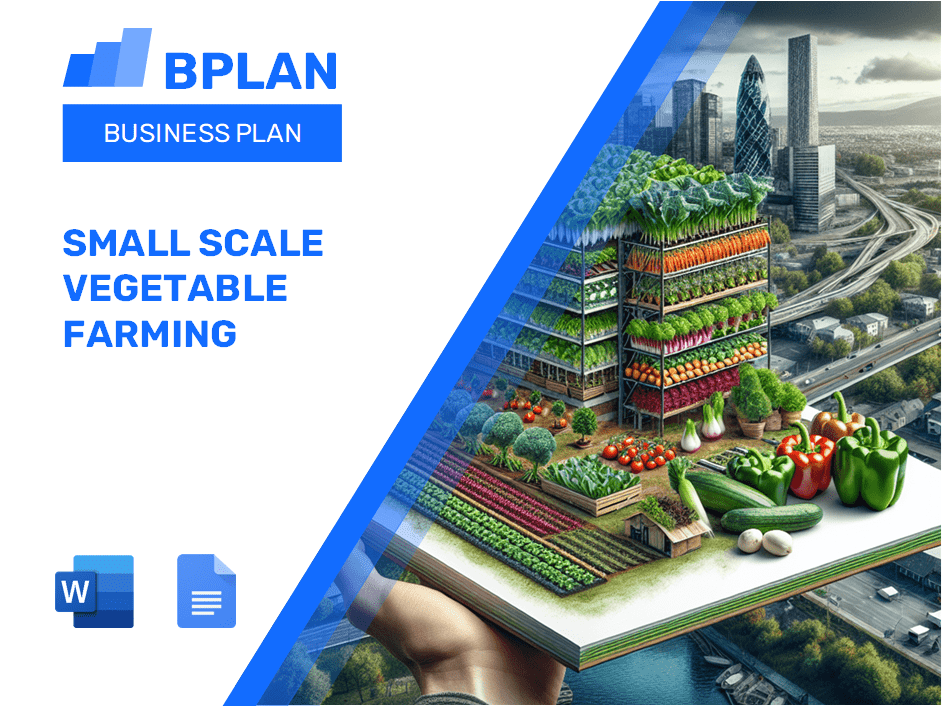 Plano de negócios de agricultura de vegetais em pequena escala