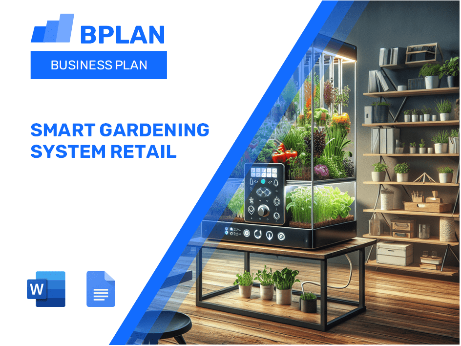 Plano de negócios de varejo de sistema de jardinagem inteligente