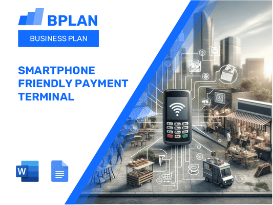 Plano de negócios de terminal de pagamento para smartphone
