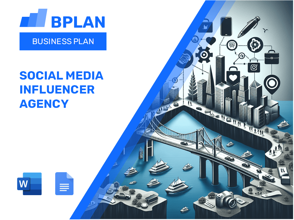 Plano de negócios da agência de influenciadores de mídia social