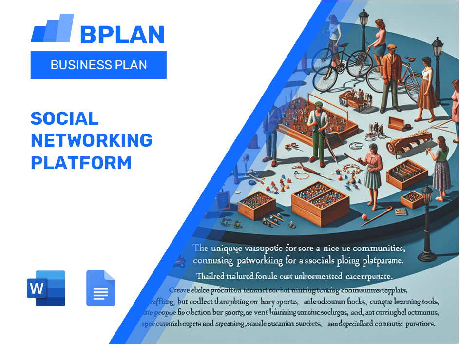 Plano de negócios da plataforma de redes sociais