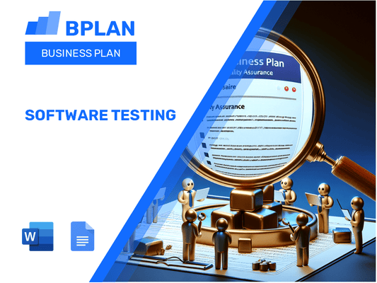 Plano de negócios de teste de software