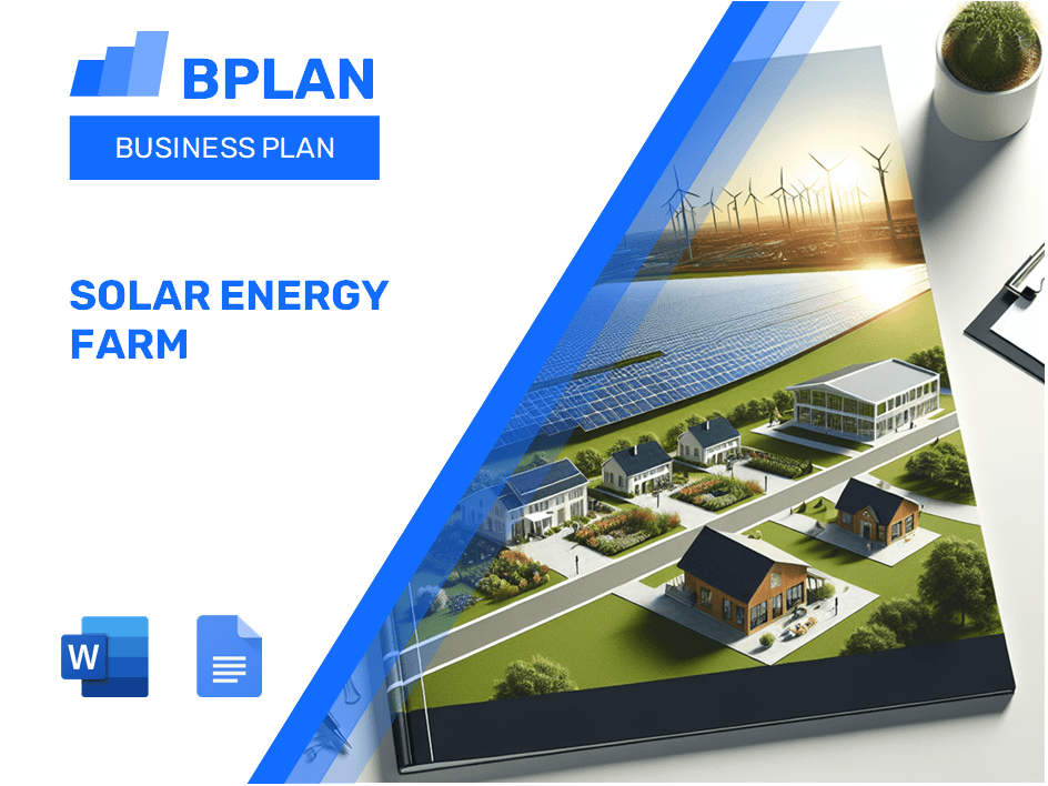 Plano de Negócios da Fazenda de Energia Solar