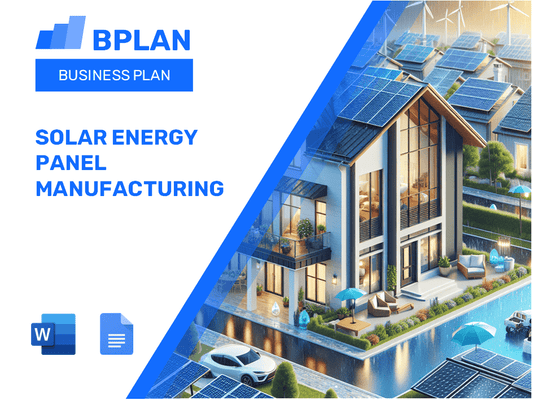 Plano de negócios de fabricação de painéis de energia solar