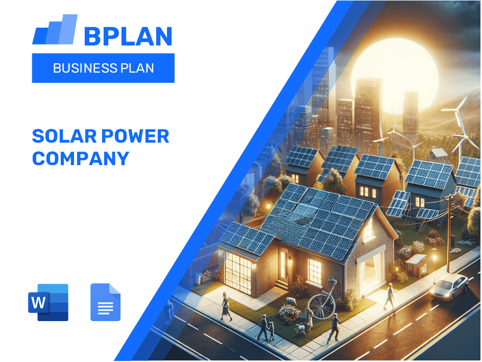 Plano de negócios da empresa de energia solar