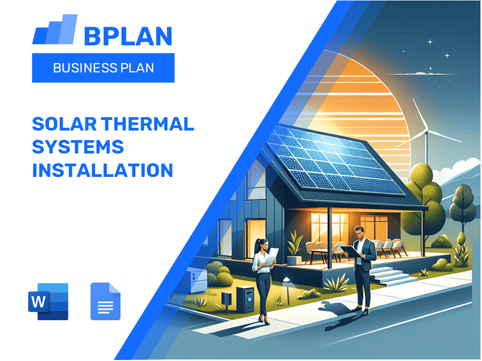 Plano de negócios de instalação de sistemas térmicos solares