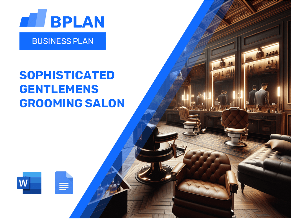 Sophisticated Gentlemens Grooming Salon Business Plan