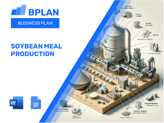 Plan de negocios de producción de comida de soja