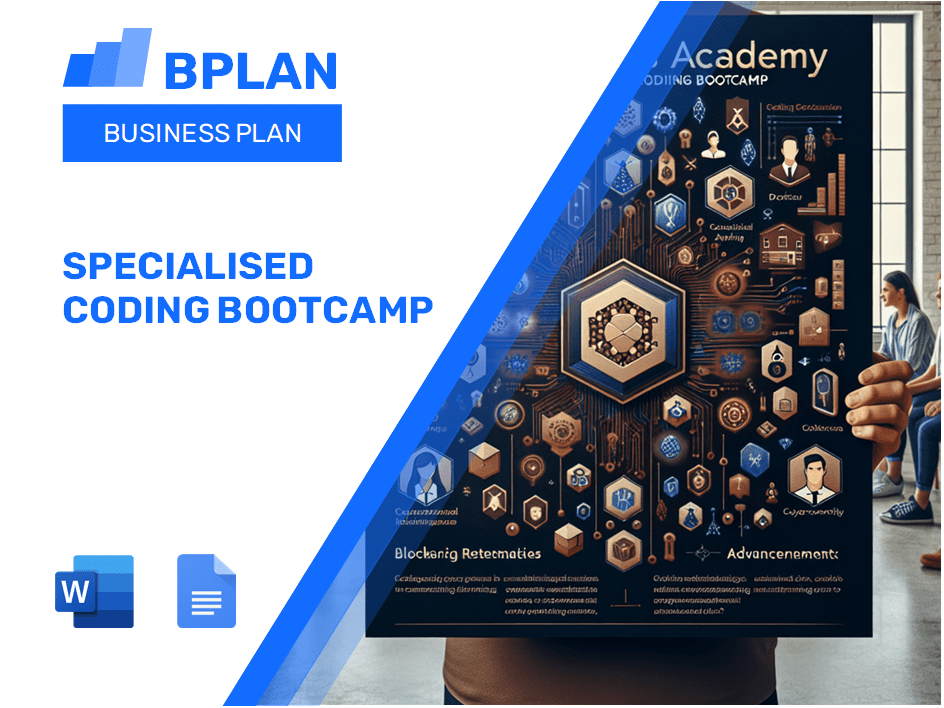 Plan de negocios de bootcamp de codificación especializada