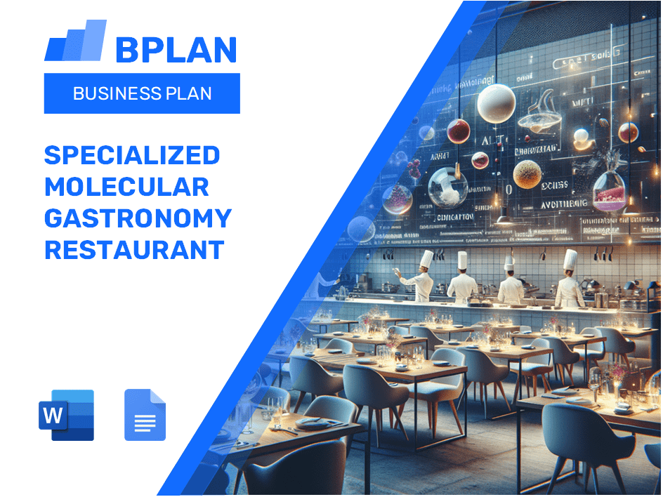 Specialized Molecular Gastronomy Restaurant Business Plan