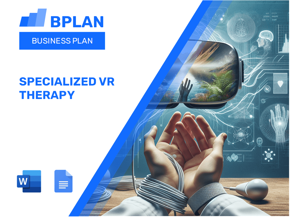 Plan de negocios de terapia VR especializada