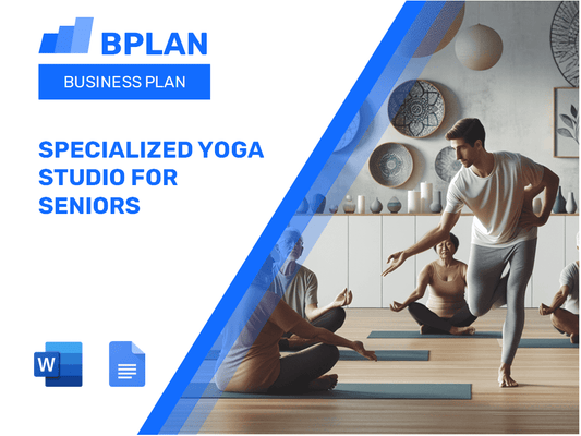 Estudio de yoga especializado para el plan de negocios de las personas mayores