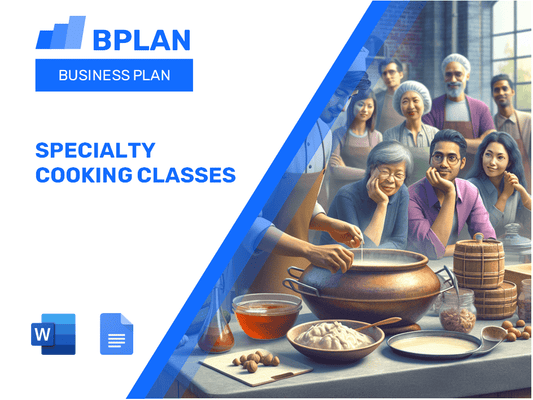 Clases de cocina especializada Plan de negocios