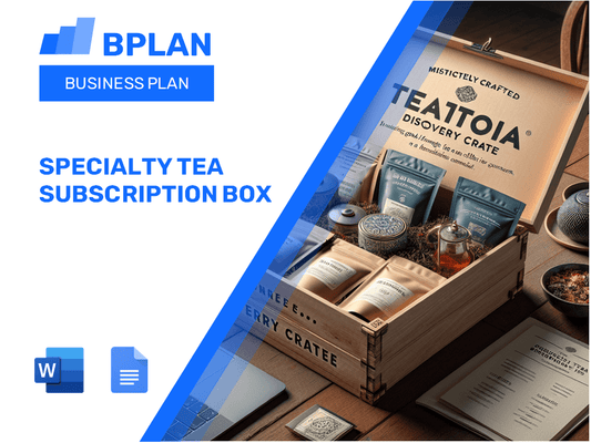 Plan de negocios de caja de suscripción de té especializada