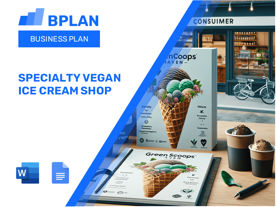 Specialty Vegan Ice Cream Shop Business Plan