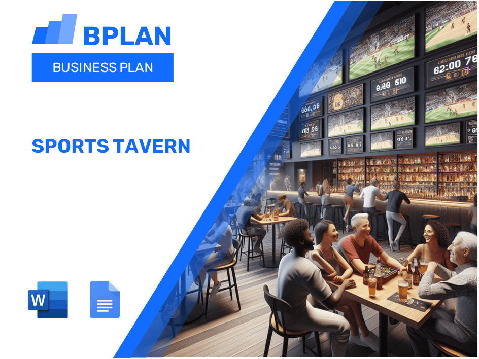 Plan de negocios de Tavern de Sports