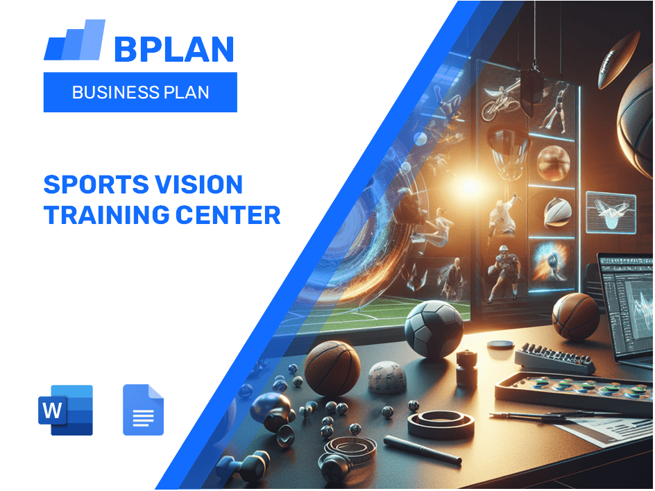 Plan de negocios del centro de entrenamiento de la visión deportiva