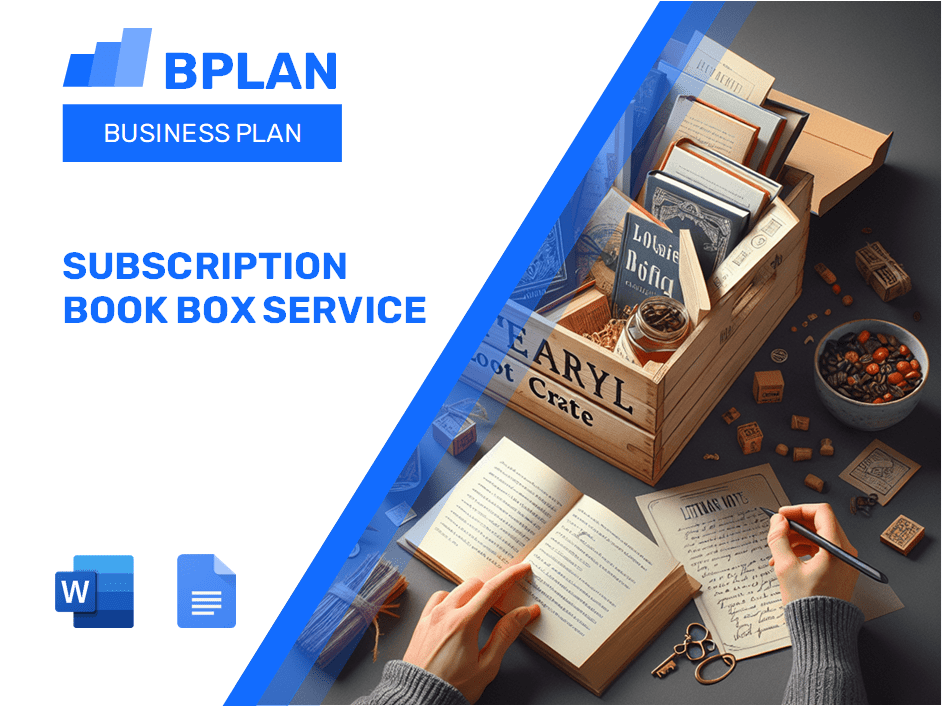 Subscription Book Box Service Business Plan