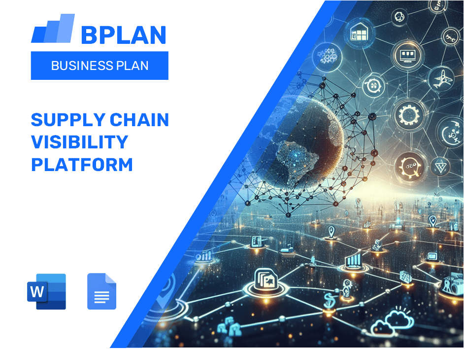 Plan de negocios de plataforma de visibilidad de la cadena de suministro