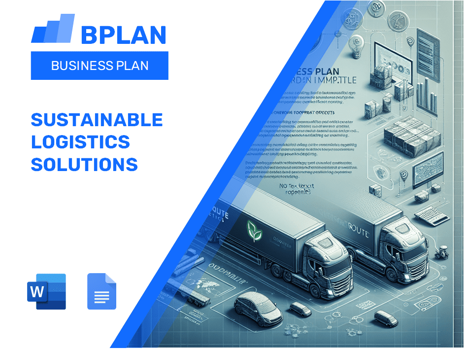 Plan de negocios de soluciones logísticas sostenibles