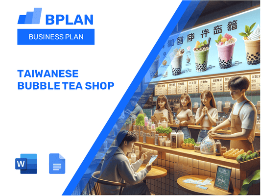 Plan de negocios de té de té de burbujas taiwaneses