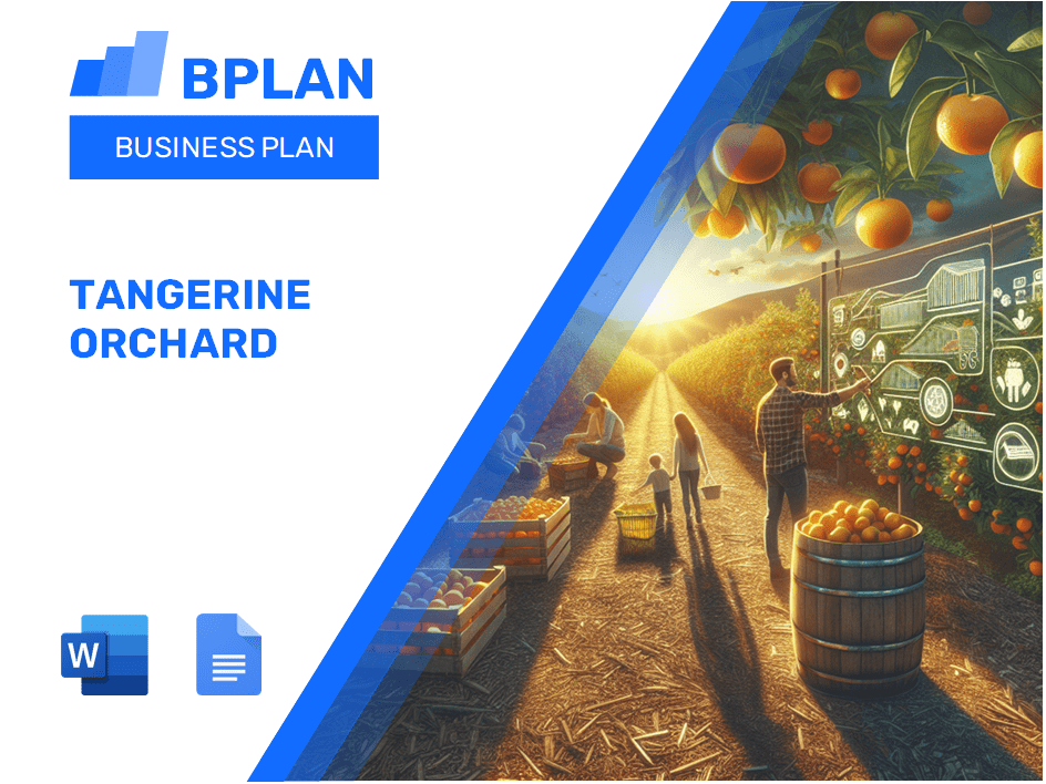 Plan de negocios de Tangerine Orchard