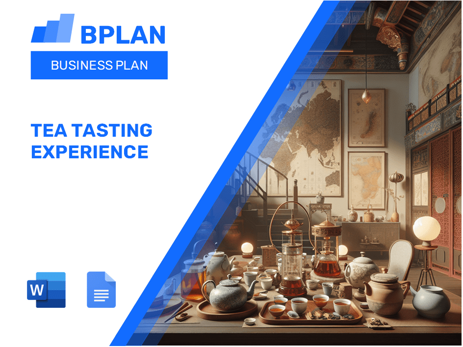 Tea Tasting Experience Business Plan