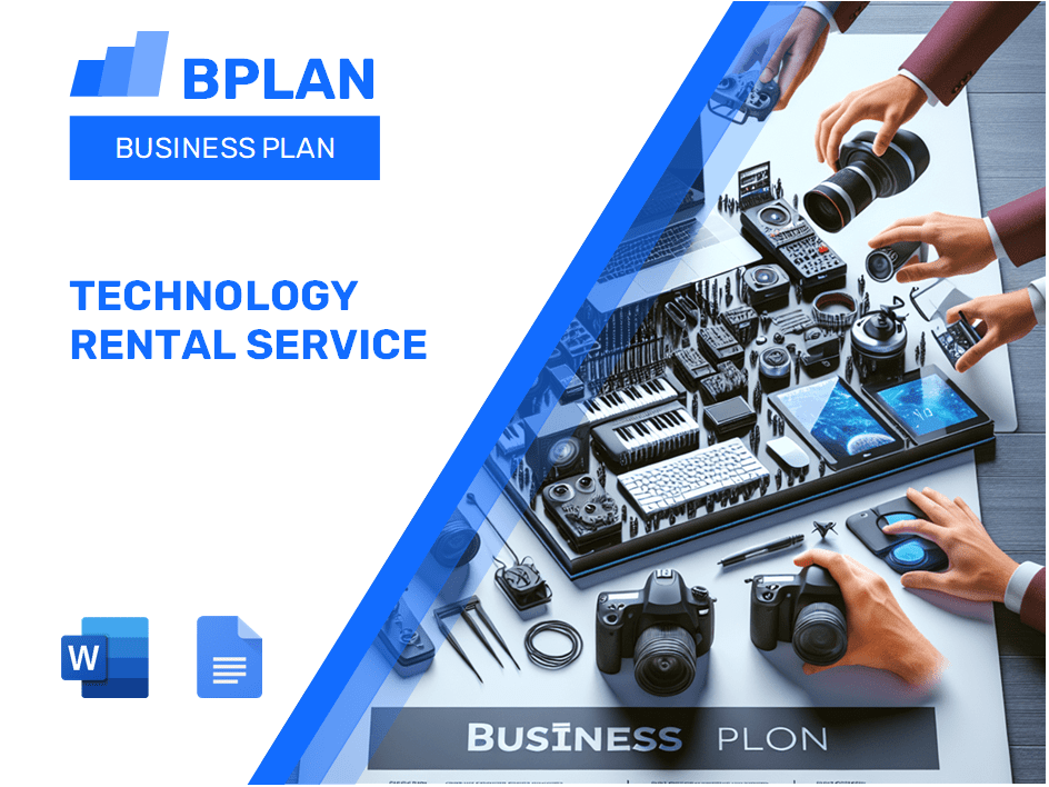 Technology Rental Service Business Plan