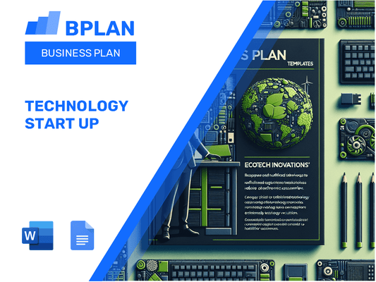 Plan de negocios de inicio de tecnología