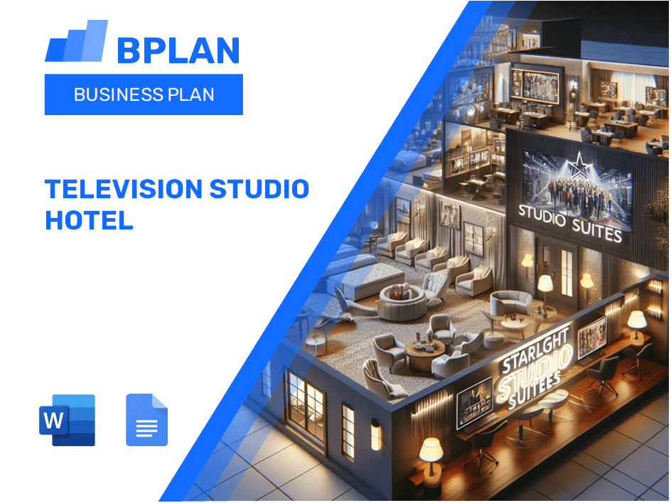 Plan de negocios hoteleros de estudio de televisión