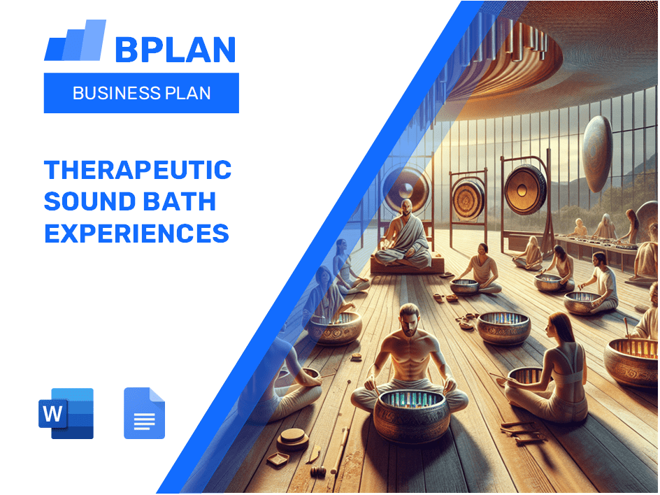 Therapeutic Sound Bath Experiences Business Plan