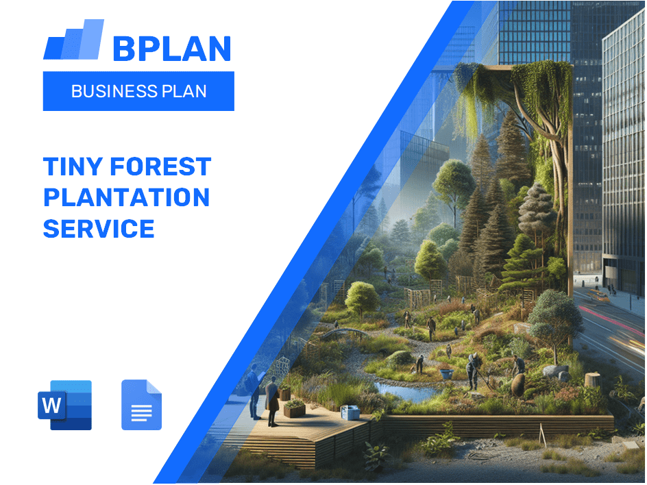Tiny Forest Plantation Service Business Plan