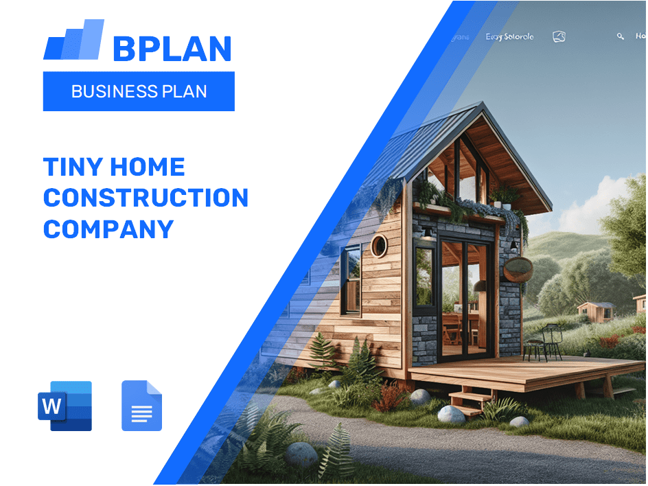 Tiny Home Construction Company Plan de negocios