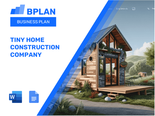 Tiny Home Construction Company Plan de negocios