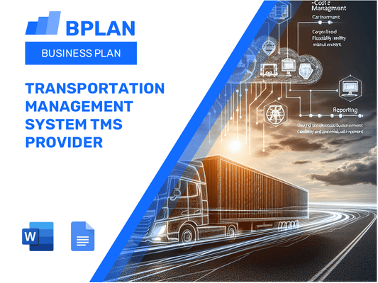 Sistema de gestión de transporte Plan de negocios de proveedores de TMS