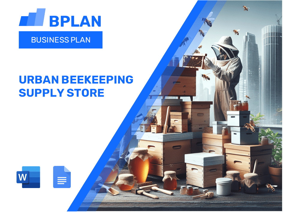 Urban Beekeeping Supply Store Business Plan