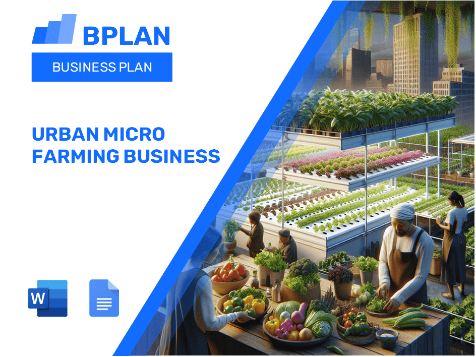 Urban Micro Farming Business Plan – BPLAN