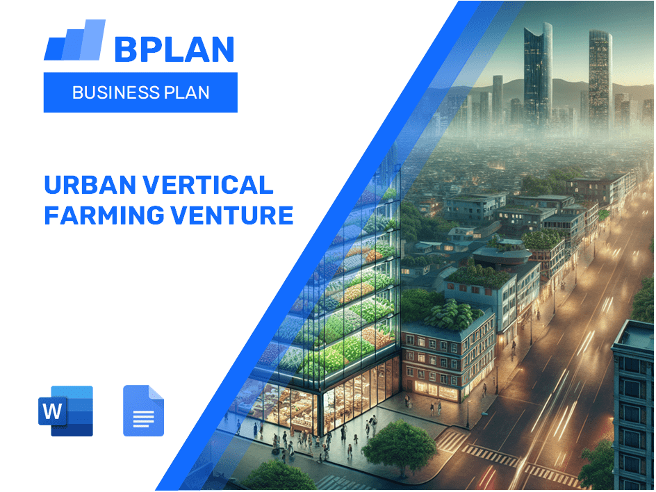 Plan de negocios de empresa de agricultura vertical urbana