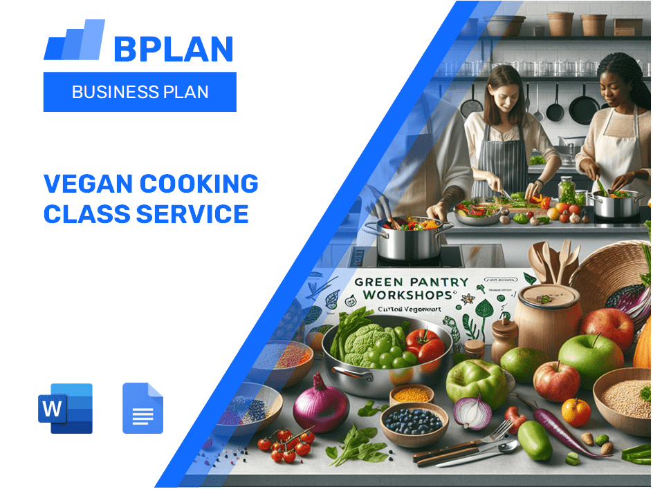 Vegan Cooking Class Service Business Plan