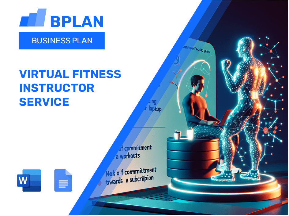 Plan d'affaires de service d'instructeur de fitness virtuel