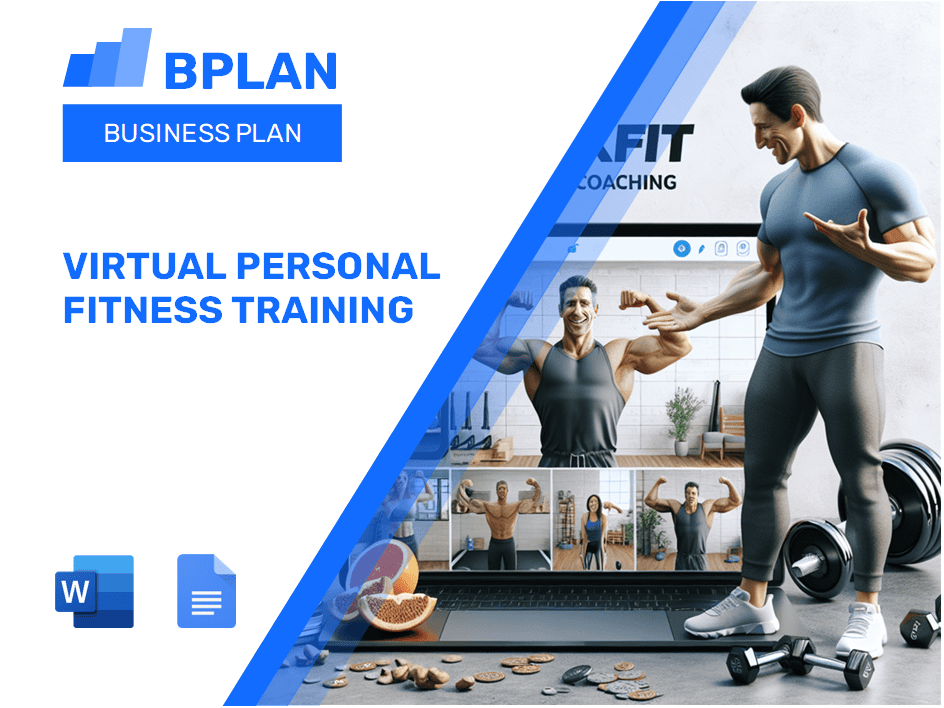 Plan d'affaires de formation en fitness personnel virtuel