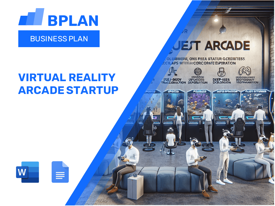 Plan de negocios de inicio arcade de realidad virtual