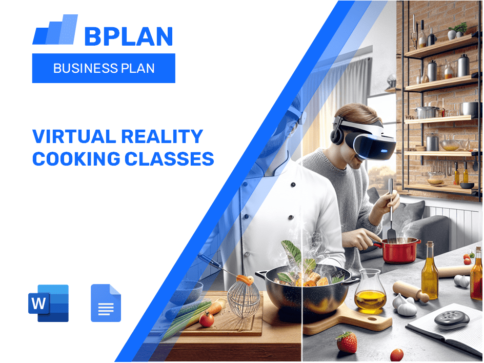 Plan de negocios de clases de cocina de realidad virtual