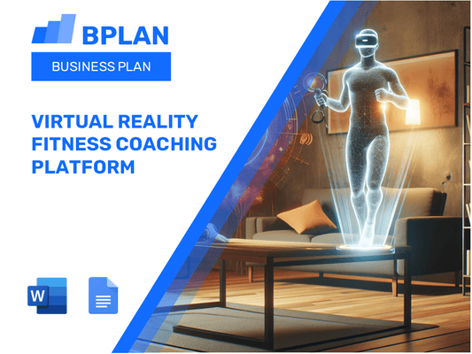 Plan de negocios de plataforma de coaching de fitness de realidad virtual