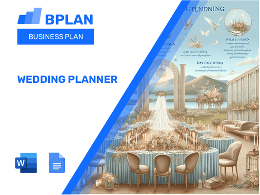 Plan de negocios del planificador de bodas