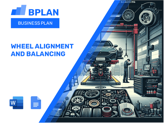 Plan de negocios de alineación y equilibrio de las ruedas